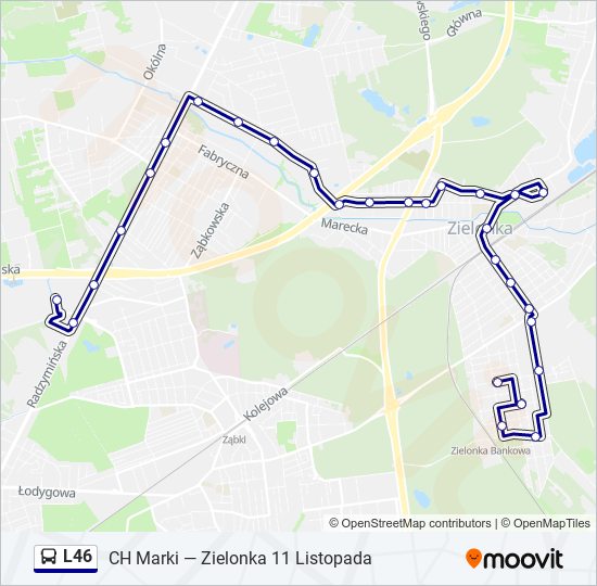 L46 Bus Line Map