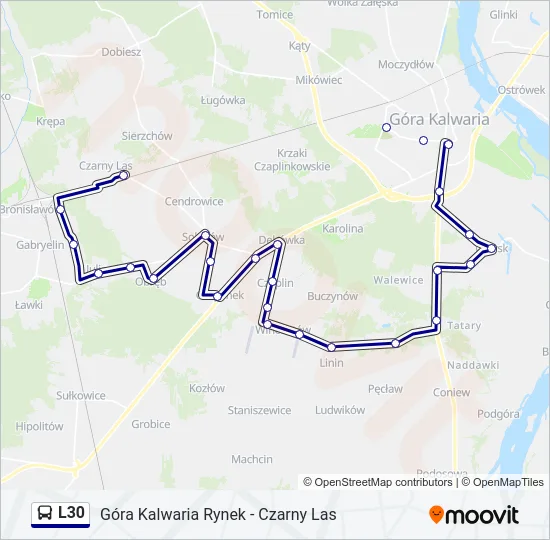 L30 Bus Line Map