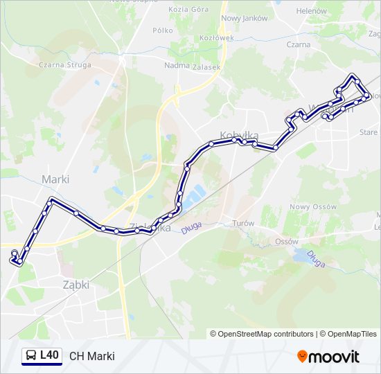 L40 Bus Line Map