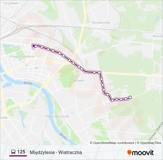 Автобус 125: карта маршрута