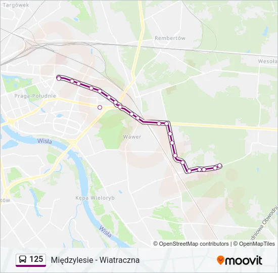 Автобус 125: карта маршрута