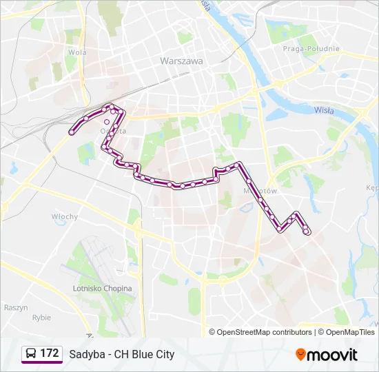 172 Bus Line Map