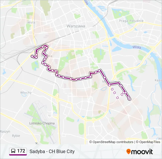 172 Bus Line Map
