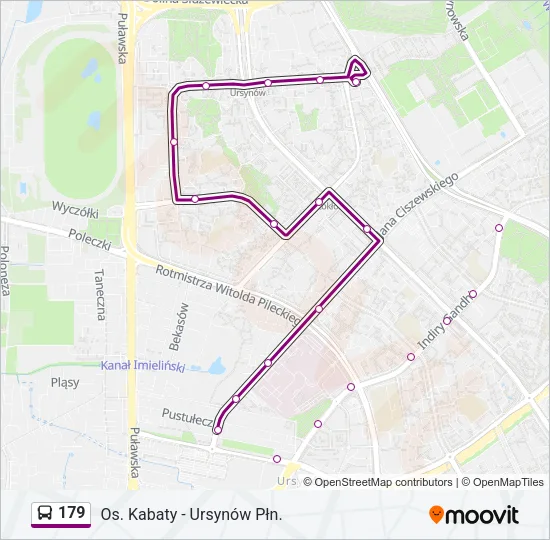 179 Bus Line Map