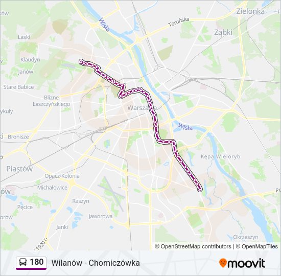 180 Bus Line Map