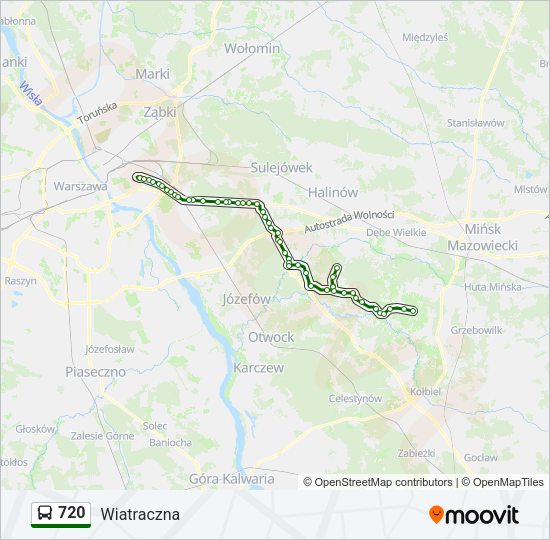 720 bus Line Map