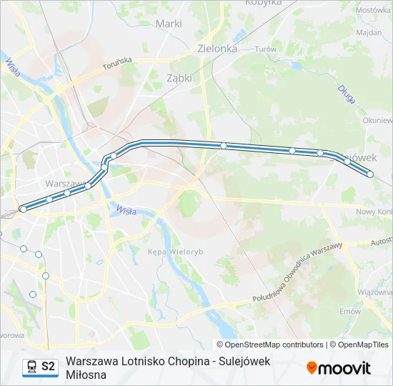 S2 Train Line Map