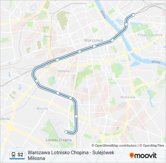 S2 Train Line Map