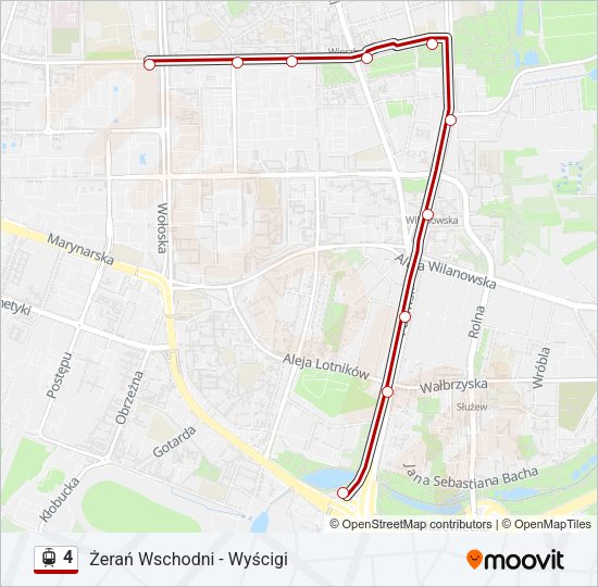 4 light rail Line Map