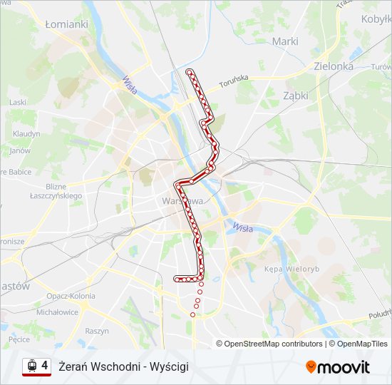 4 light rail Line Map