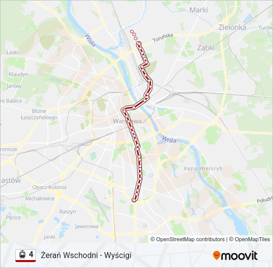 4 light rail Line Map