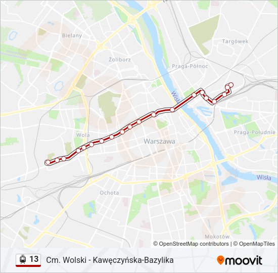 13 light rail Line Map