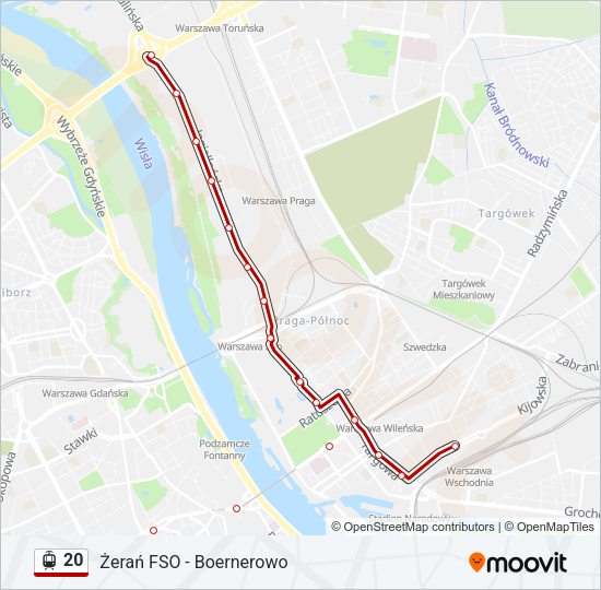 20 light rail Line Map