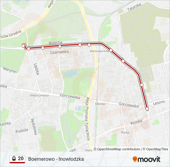 20 Light Rail Line Map