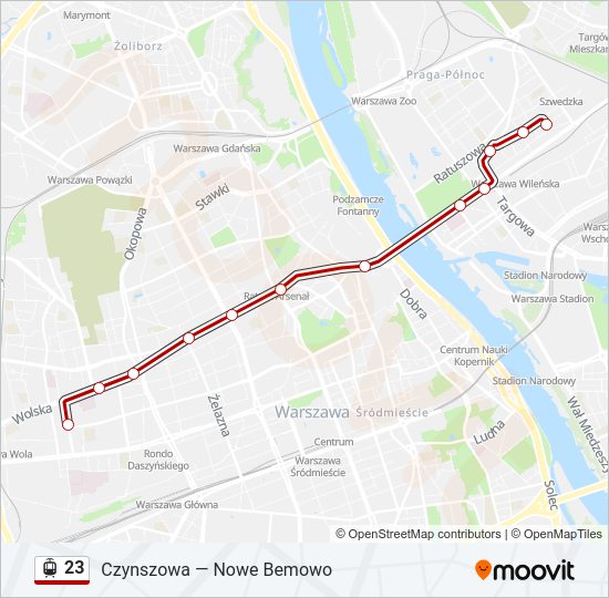 23 light rail Line Map