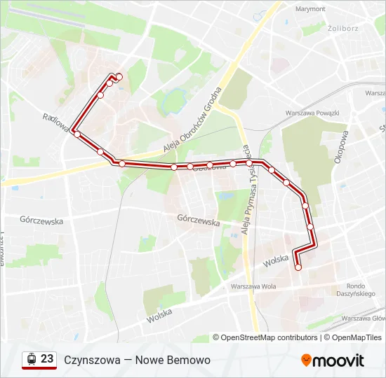 23 Light Rail Line Map