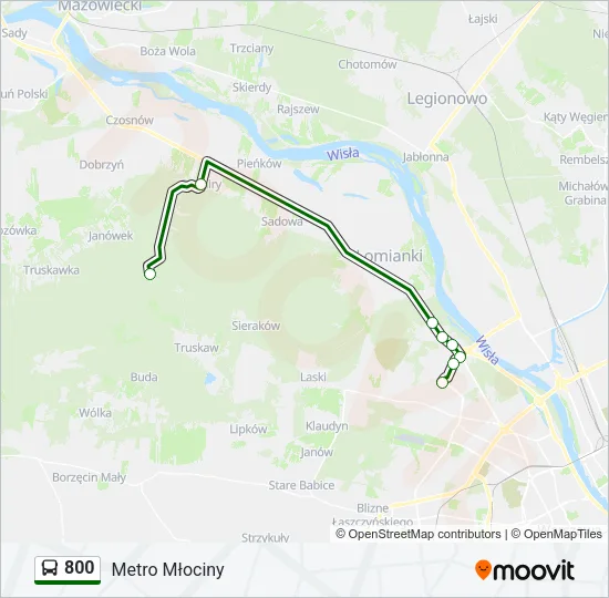 800 Bus Line Map