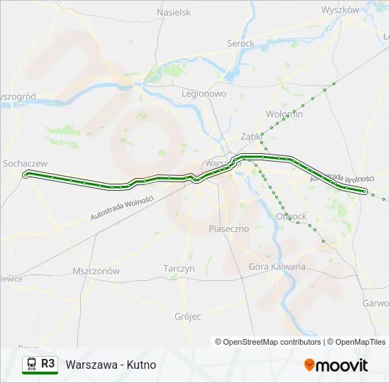 R3 Train Line Map