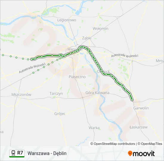 R7 Train Line Map