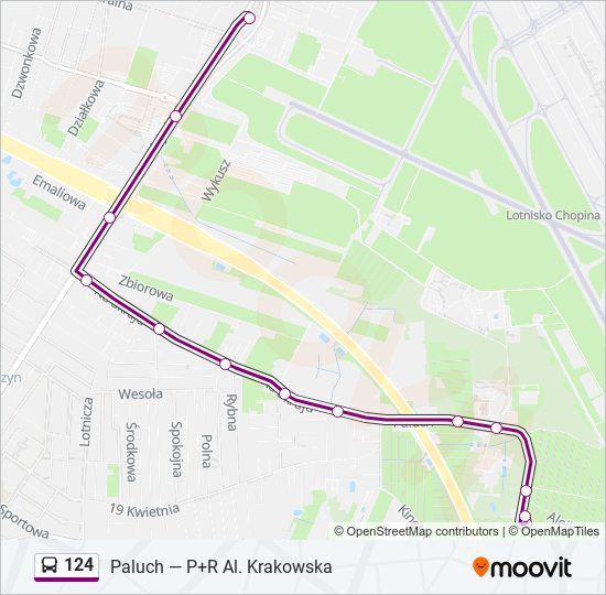 124 Bus Line Map