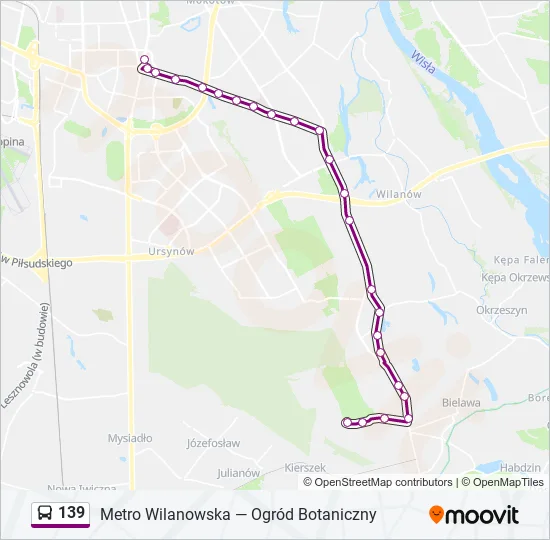 139 Bus Line Map