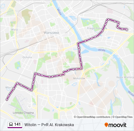 141 Bus Line Map