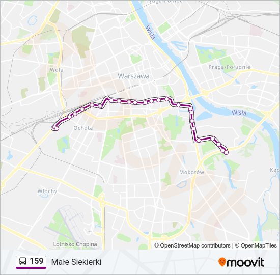 159 bus Line Map