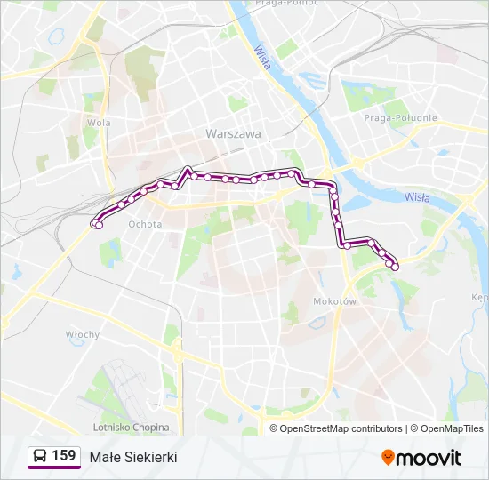 Автобус 159: карта маршрута
