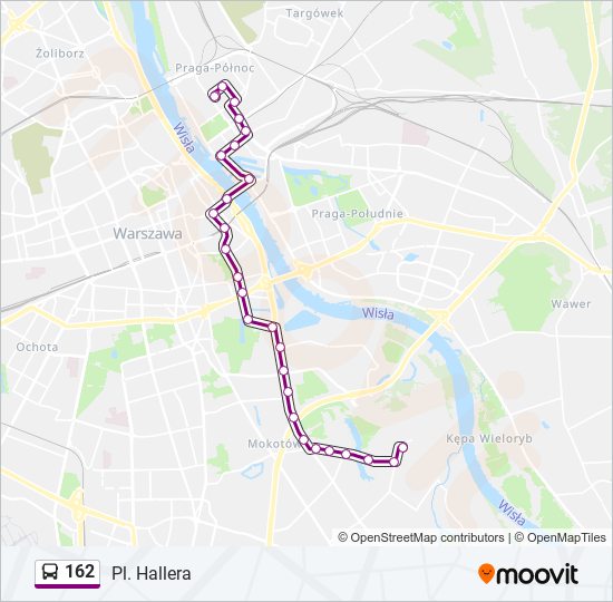 162 bus Line Map