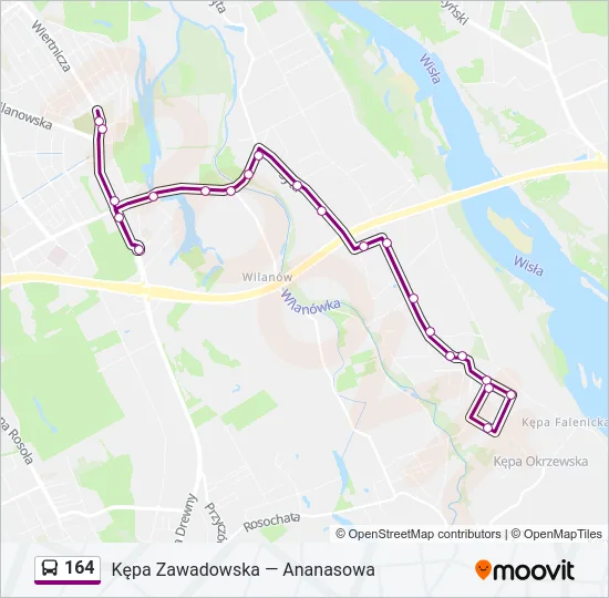 164 Bus Line Map