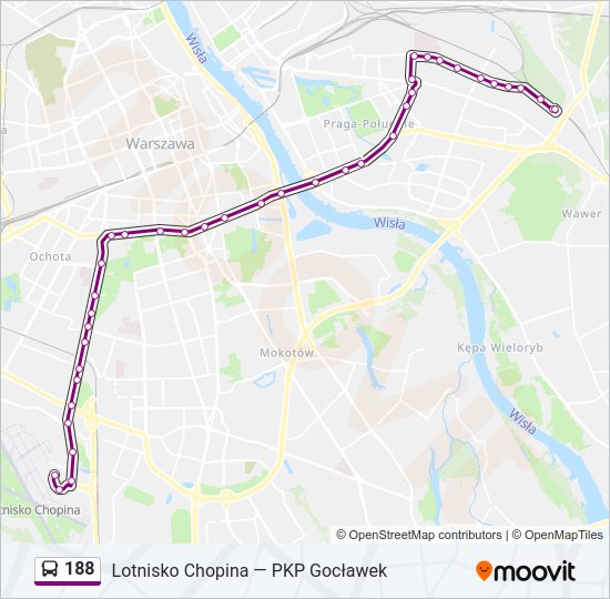 188 bus Line Map