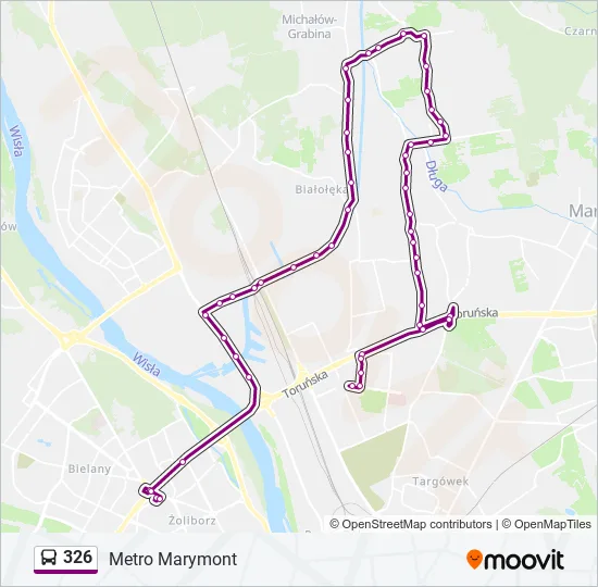 Автобус 326: карта маршрута