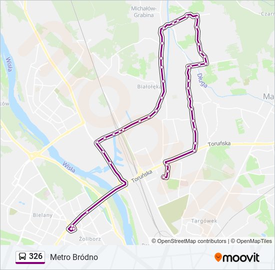 326 bus Line Map