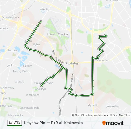 715 Bus Line Map