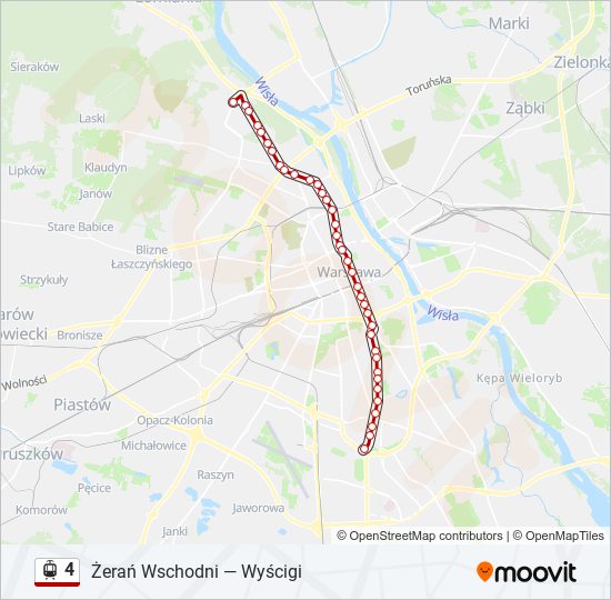 4 light rail Line Map