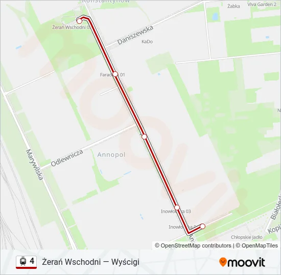 4 Light Rail Line Map