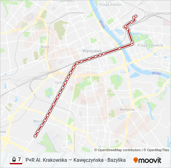 7 Light Rail Line Map