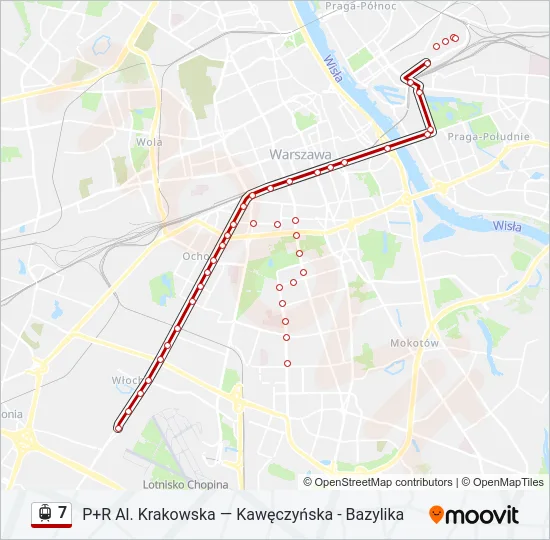 7 Light Rail Line Map
