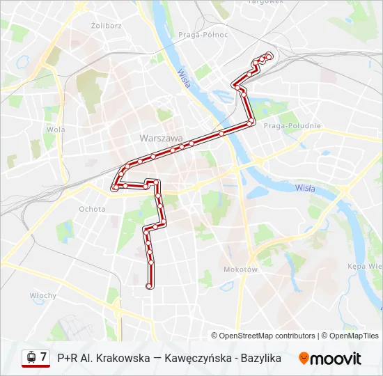7 Light Rail Line Map