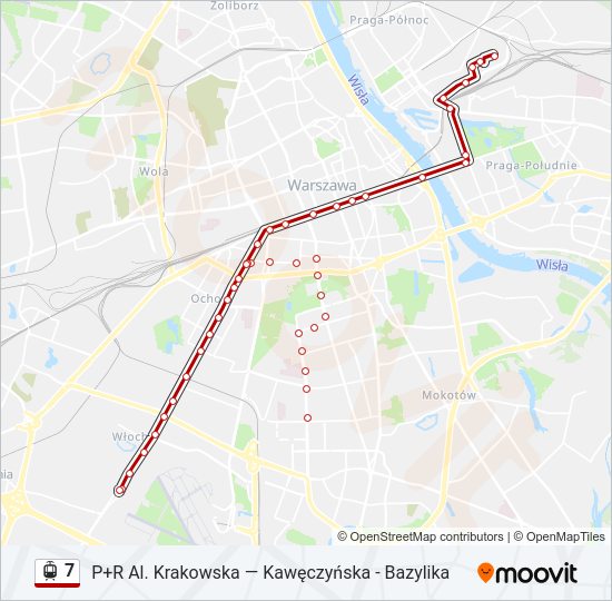 7 light rail Line Map