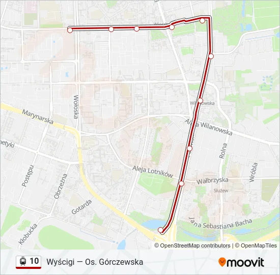 10 Light Rail Line Map