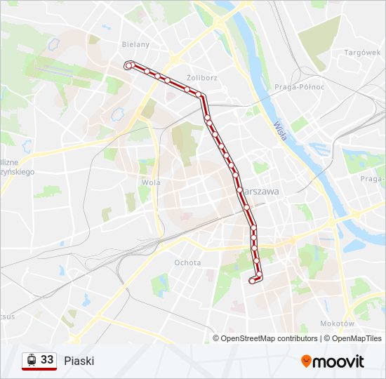 33 light rail Line Map