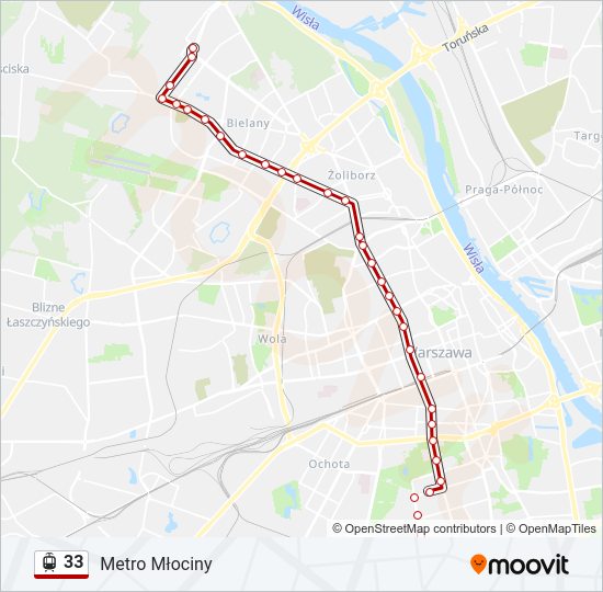 33 light rail Line Map