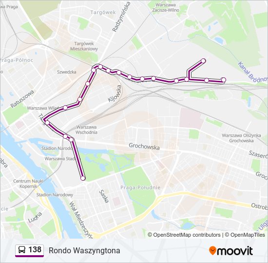 138 bus Line Map