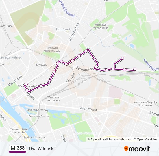 338 Bus Line Map