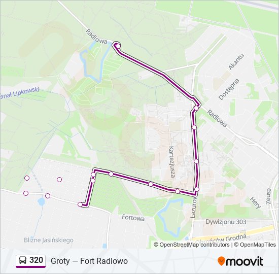 320 bus Line Map