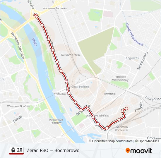 20 light rail Line Map