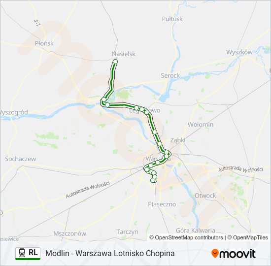 RL train Line Map