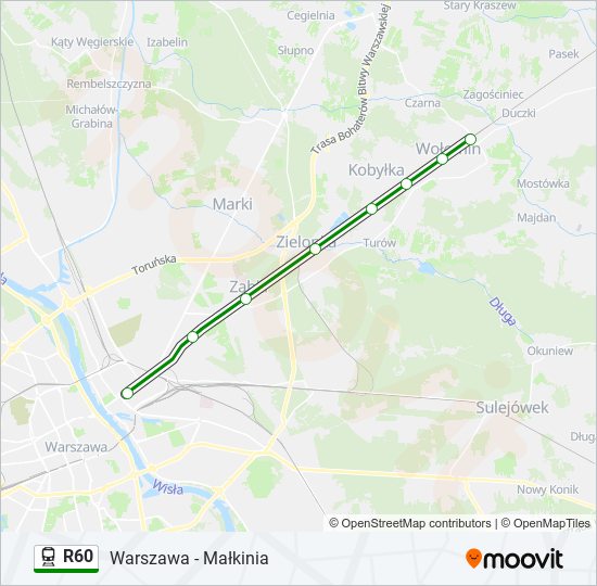 R60 train Line Map