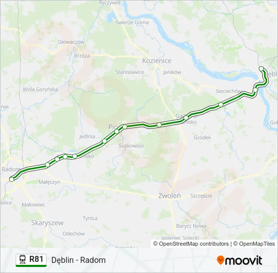 R81 Train Line Map